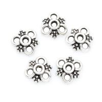 Zinc Alloy Spacer Beads, Flower, plated 10*3mm 