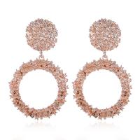 Zinc Alloy Drop Earring, Donut, plated, for woman 