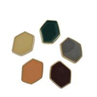 Acrylique supports boutons, hexagone, plus de couleurs à choisir Environ 3mm Vendu par sac