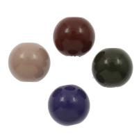 Acryl Schmuck Perlen, rund, keine, 12x12mm, Bohrung:ca. 2mm, 500PCs/Tasche, verkauft von Tasche