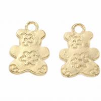 Zinc Alloy Animal Pendants, Bear, gold color plated Approx 2mm 