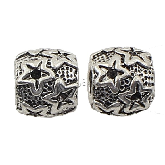 Zinc Alloy Jewelry Beads, plated, more colors for choice, 10x11x11mm, 125PCs/Bag, Sold By Bag