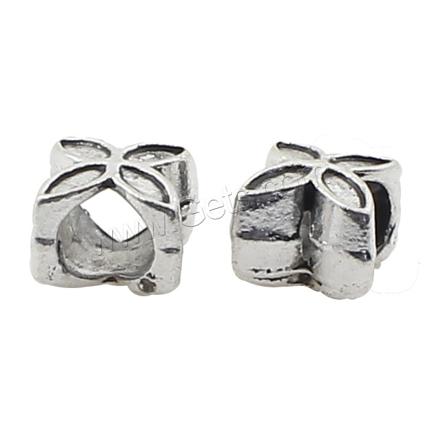 Zinc Alloy Flower Beads, plated, more colors for choice, 10x9x8mm, 250PCs/Bag, Sold By Bag
