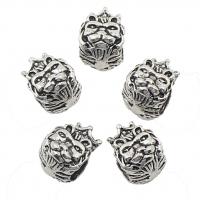 Zinc Alloy Jewelry Beads, Lion, plated Approx 