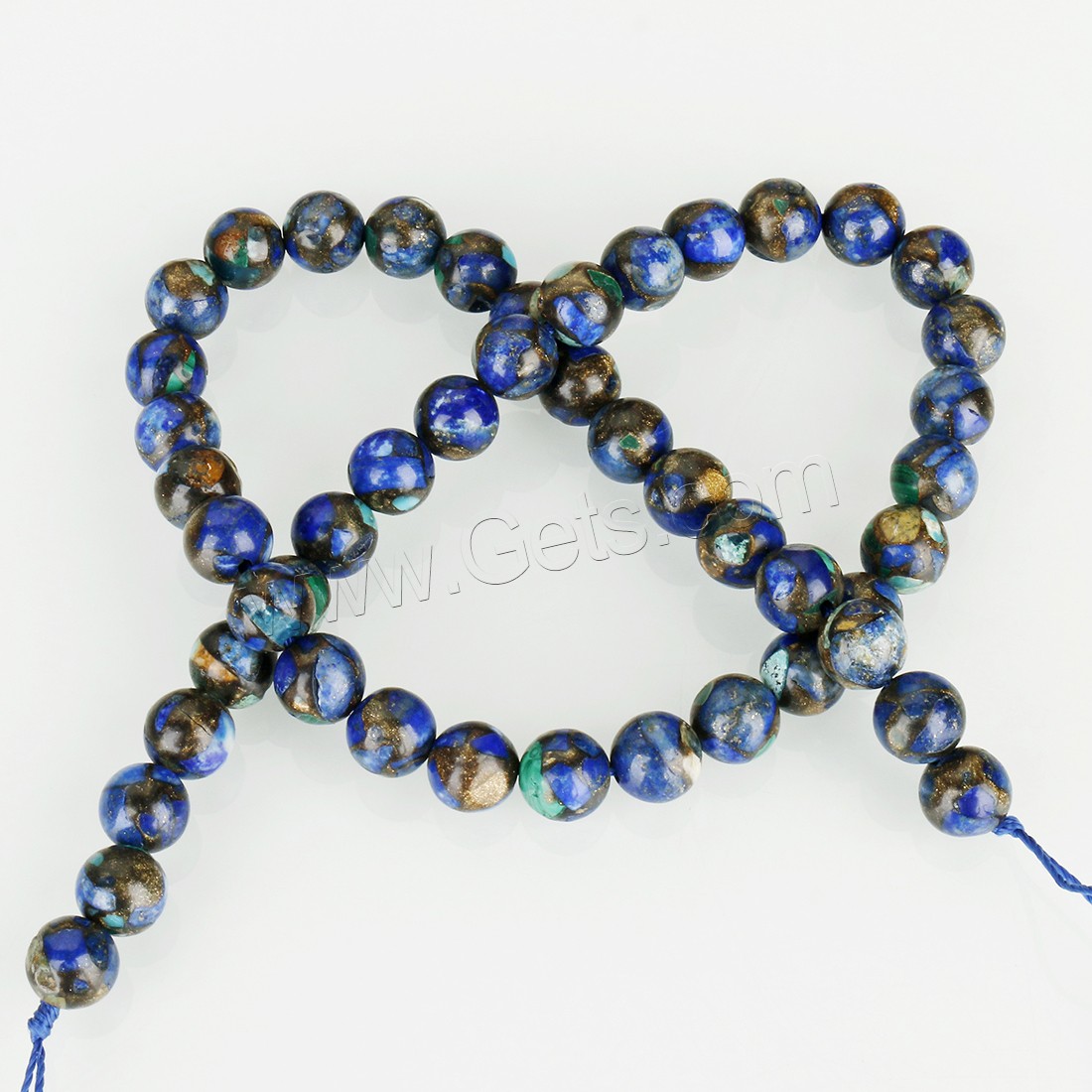 Synthetic Turquoise Beads, Round, different size for choice, multi-colored, Hole:Approx 1.5mm, Length:Approx 15.5 Inch, Sold By Strand