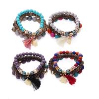 Zinc Alloy Turquoise Bracelets, with Synthetic Turquoise, plated, Unisex & adjustable Approx 7 Inch 