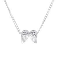 Zinc Alloy Necklace, Wing Shape, plated, for woman 400mm,20mm 
