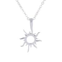 Zinc Alloy Necklace, Sun, plated, for woman 400mm,20mm 