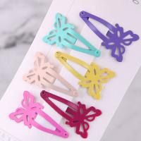 Hair Snap Clips, Zinc Alloy, plated, for woman, 38*20mm 