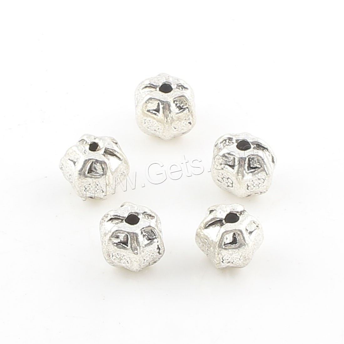 Zinc Alloy Jewelry Beads, plated, more colors for choice, 7x7mm, Hole:Approx 1mm, Approx 499PCs/Bag, Sold By Bag