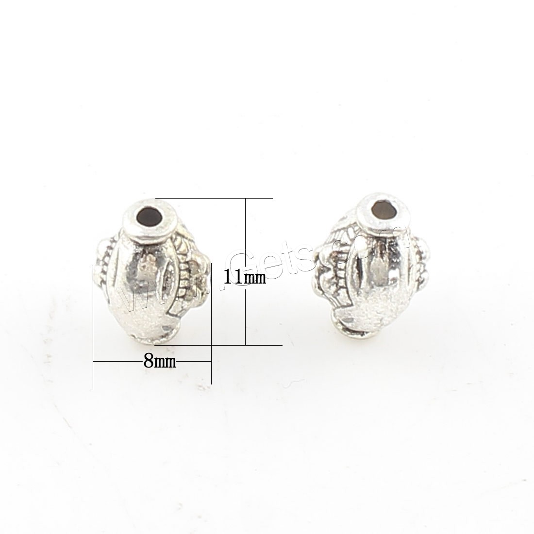 Zinc Alloy Jewelry Beads, plated, more colors for choice, 11x8x7mm, Hole:Approx 2mm, Approx 249PCs/Bag, Sold By Bag