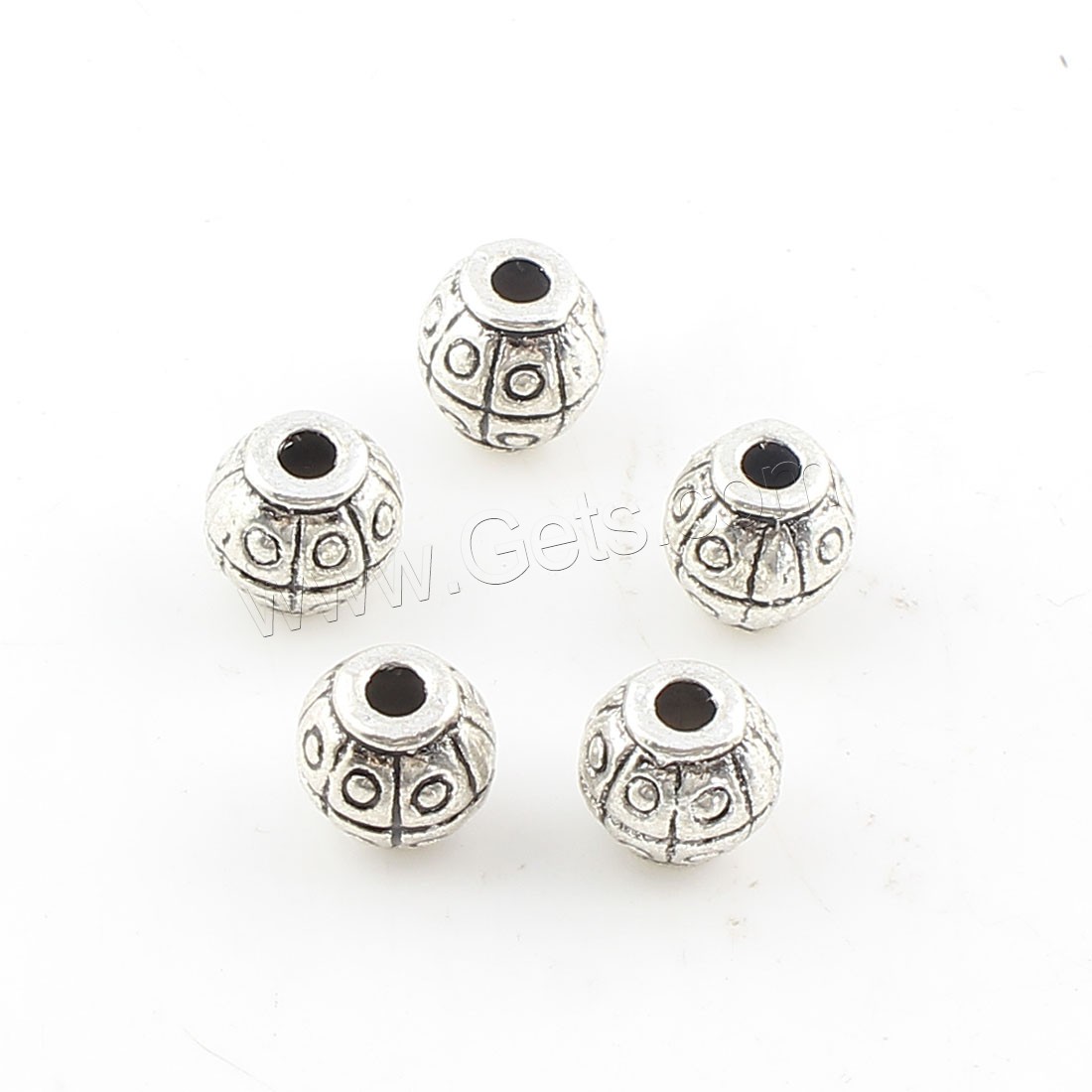 Zinc Alloy Jewelry Beads, plated, more colors for choice, 7x7mm, Hole:Approx 2mm, Approx 499PCs/Bag, Sold By Bag