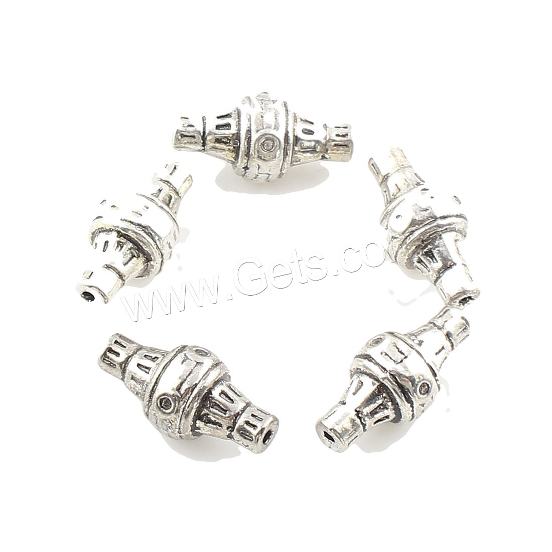 Zinc Alloy Jewelry Beads, plated, more colors for choice, 18x9, Hole:Approx 1mm, Approx 165PCs/Bag, Sold By Bag