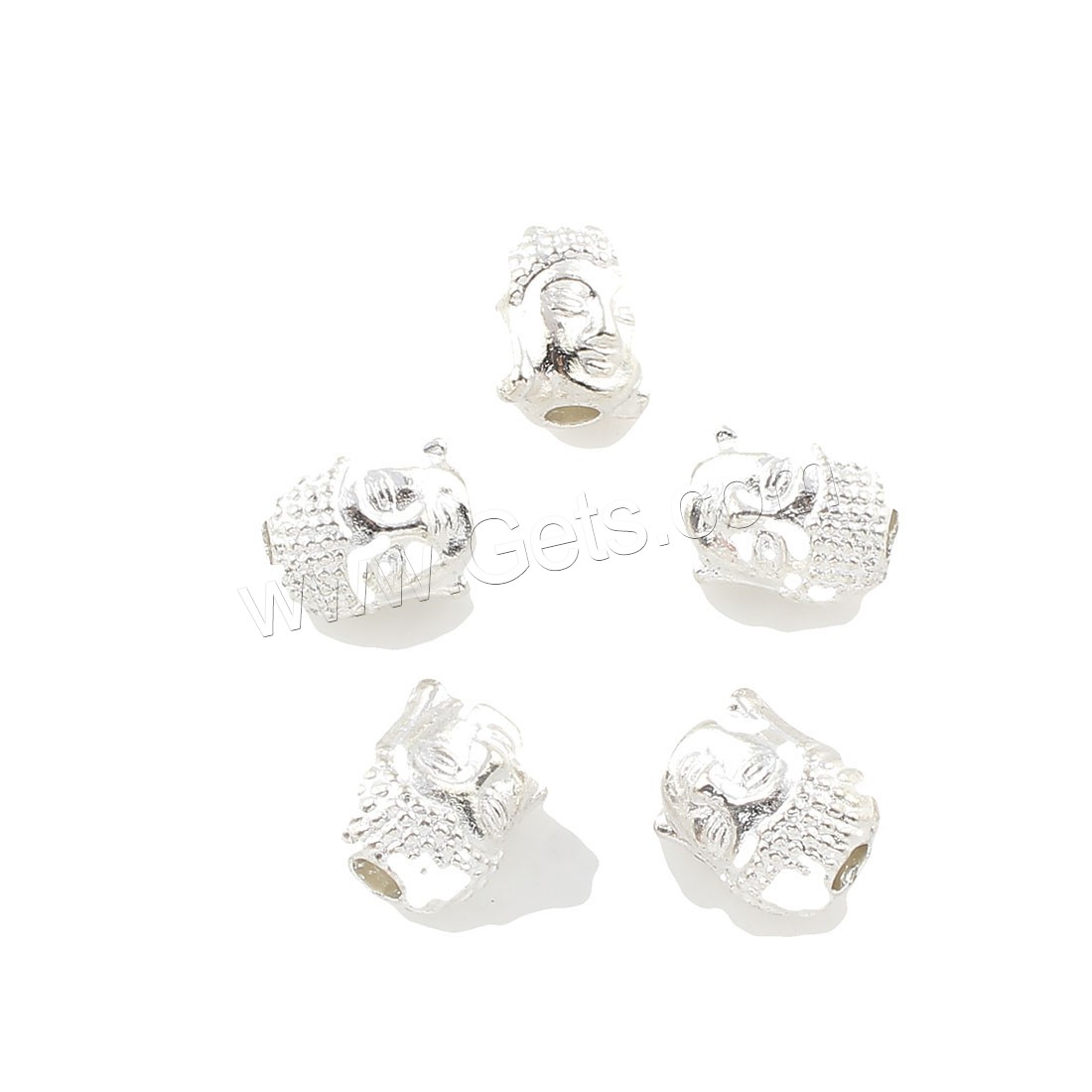 Bijoux de perles en alliage de Zinc , Placage, plus de couleurs à choisir, 10x8x8mm, Trou:Environ 2mm, Environ 249PC/sac, Vendu par sac