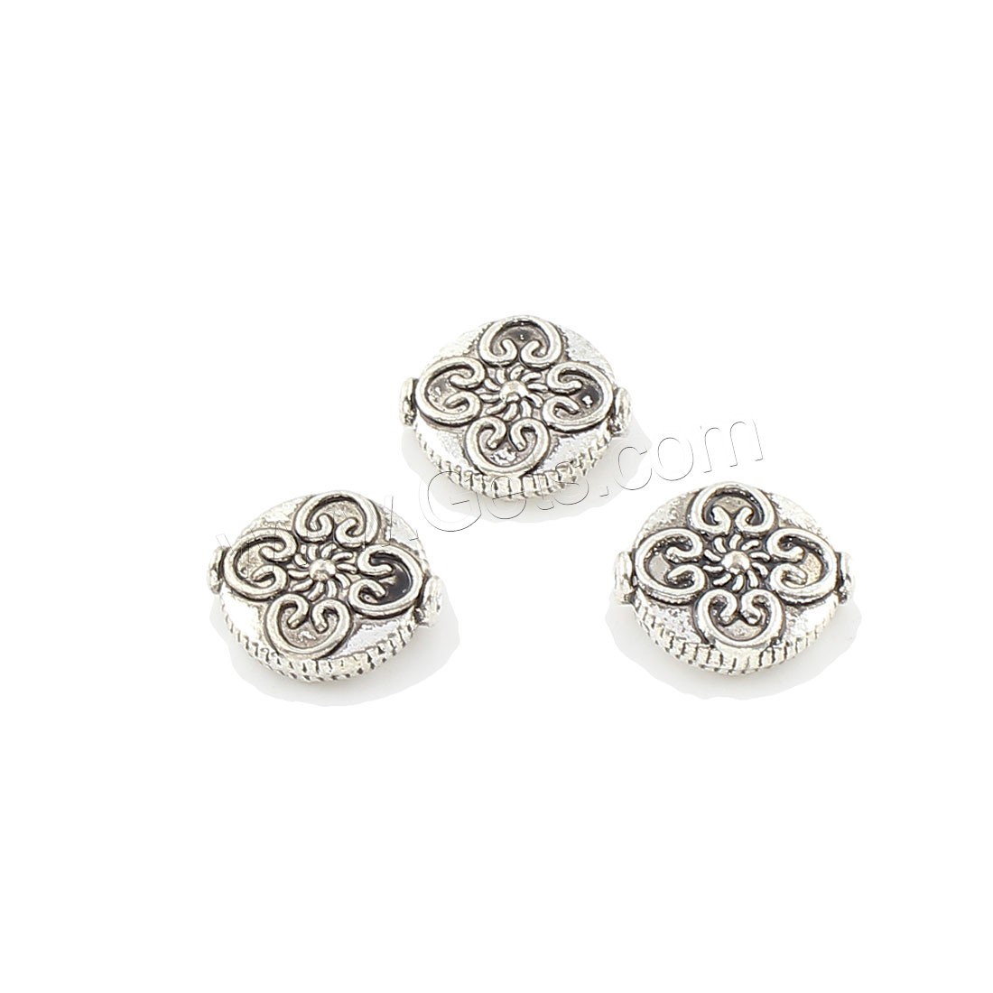 Zinc Alloy Jewelry Beads, plated, more colors for choice, 14x13x4mm, Hole:Approx 1mm, Approx 199PCs/Bag, Sold By Bag