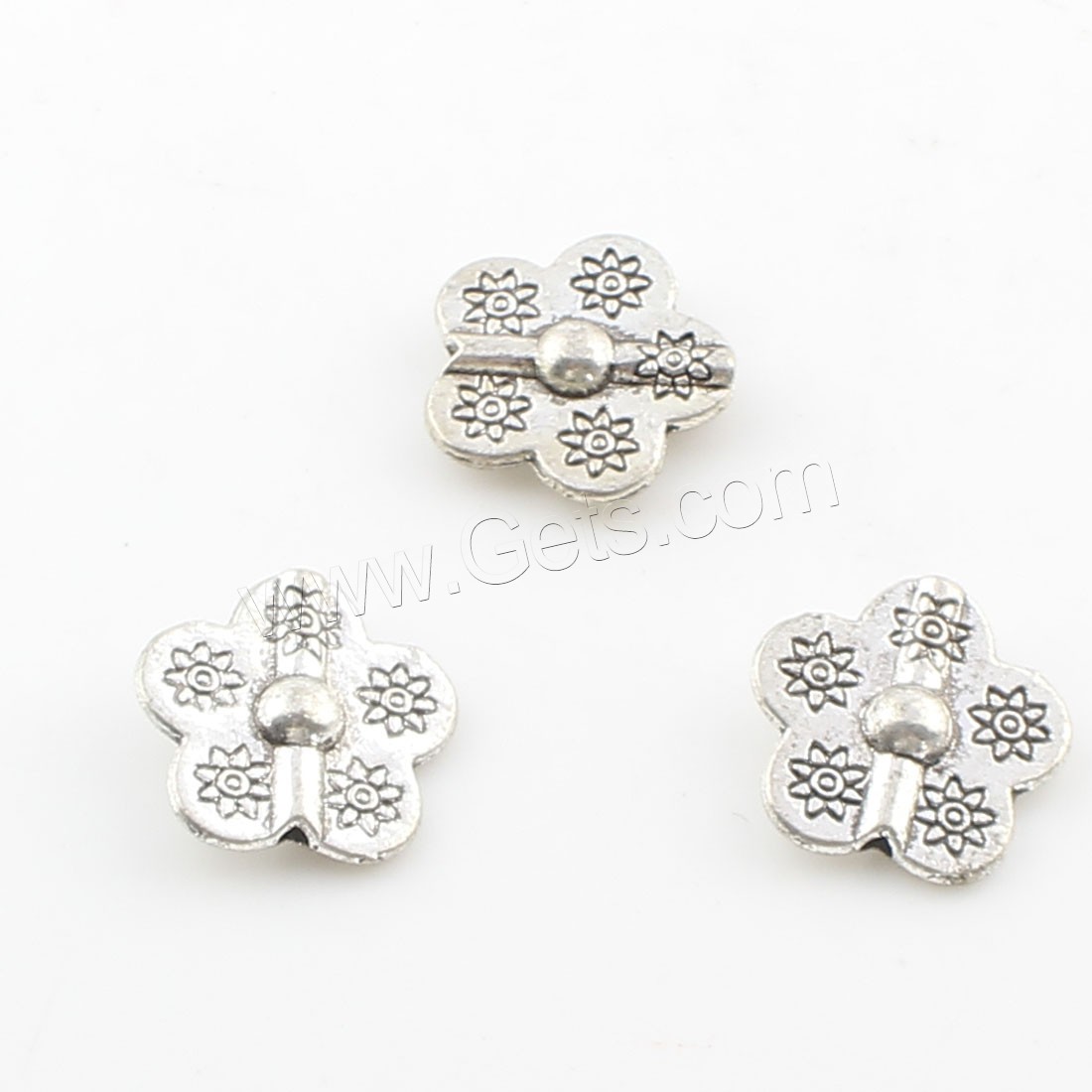 Zinc Alloy Flower Beads, plated, more colors for choice, 14x4mm, Hole:Approx 1mm, Approx 499PCs/Bag, Sold By Bag