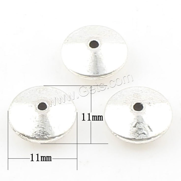 Zinc Alloy Jewelry Beads, plated, more colors for choice, 11x4mm, Hole:Approx 2mm, Approx 332PCs/Bag, Sold By Bag