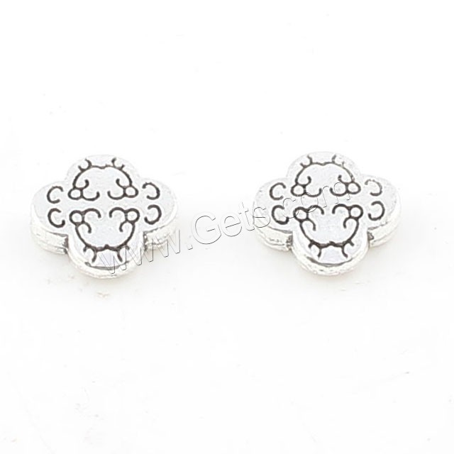 Zinc Alloy Jewelry Beads, plated, more colors for choice, 11x11x4mm, Hole:Approx 1mm, Approx 499PCs/Bag, Sold By Bag