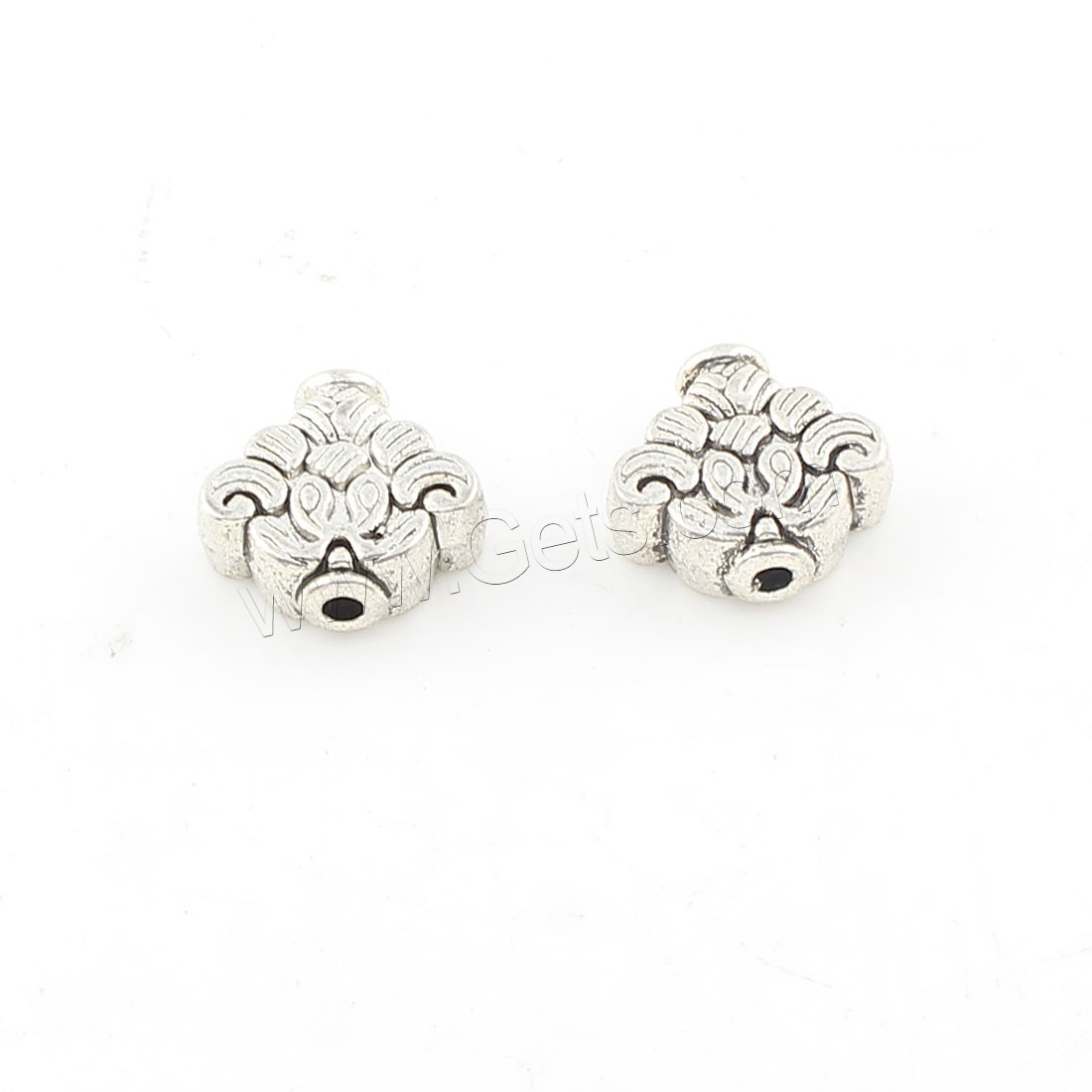 Zinc Alloy Jewelry Beads, plated, more colors for choice, 15x16x6mm, Hole:Approx 2mm, Approx 124PCs/Bag, Sold By Bag