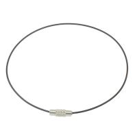 Brass Bracelet Cord, with Iron, plated, Unisex, silver color Approx 9.2 Inch 