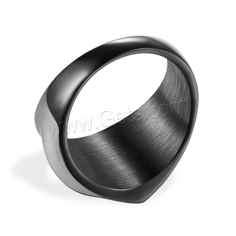 チタン鋼の指環, チタン鋼, 菱形, メッキ, 異なるサイズの選択 & 男性用, 無色, 18mm, サイズ:7-12, 売り手 パソコン