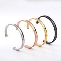 Titanium Steel Bracelet & Bangle, Donut, plated, adjustable & for woman Inner Approx 60mm 