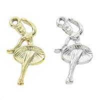 Character Shaped Zinc Alloy Pendants, Dancing Girl, plated Approx 2mm 