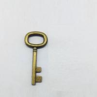 Zinc Alloy Key Pendants, antique bronze color plated 