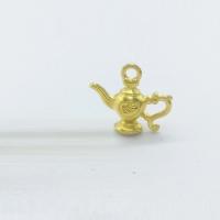 Zinc Alloy Jewelry Pendants, Teapot, gold color plated Approx 2mm 