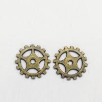 Zinc Alloy Spacer Beads, Gear Wheel, antique bronze color plated Approx 2mm 