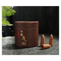 Sandalwood Tower Incense, half handmade, for home and office & 15-20min burning yellow 