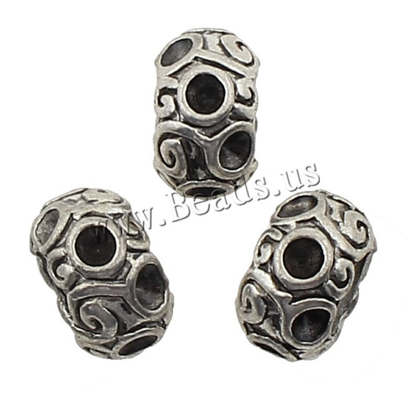 Zinc Alloy Jewelry Beads, Flower, plated, more colors for choice, 7x11x10mm, 250PCs/Bag, Sold By Bag