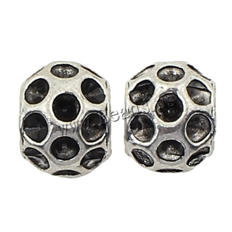 Zinc Alloy Jewelry Beads, plated, more colors for choice, 9x11x11mm, Approx 167PCs/Bag, Sold By Bag