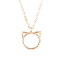 Zinc Alloy Necklace, Cat, plated, for woman 420mm,20uff4duff4d 