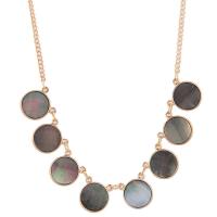 Shell Zinc Alloy Necklace, with Shell, plated, for woman Approx 17.7 Inch 