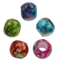 Acryl Schmuck Perlen, Trommel, großes Loch, keine, 12x10mm, Bohrung:ca. 6mm, ca. 8330PCs/Tasche, verkauft von Tasche
