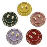 Acrylique supports boutons, Visage de sourire, plus de couleurs à choisir Environ 3mm, Environ Vendu par sac