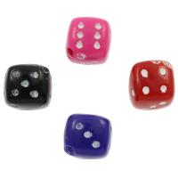 Acrylic Jewelry Beads, Dice Approx 2mm, Approx 