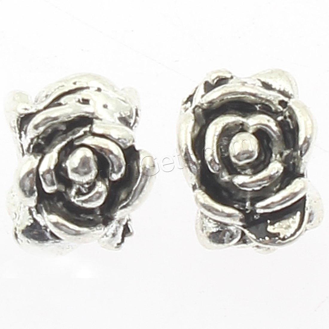 Zinc Alloy Flower Beads, plated, more colors for choice, 7x5mm, Hole:Approx 2mm, Approx 500PCs/Bag, Sold By Bag