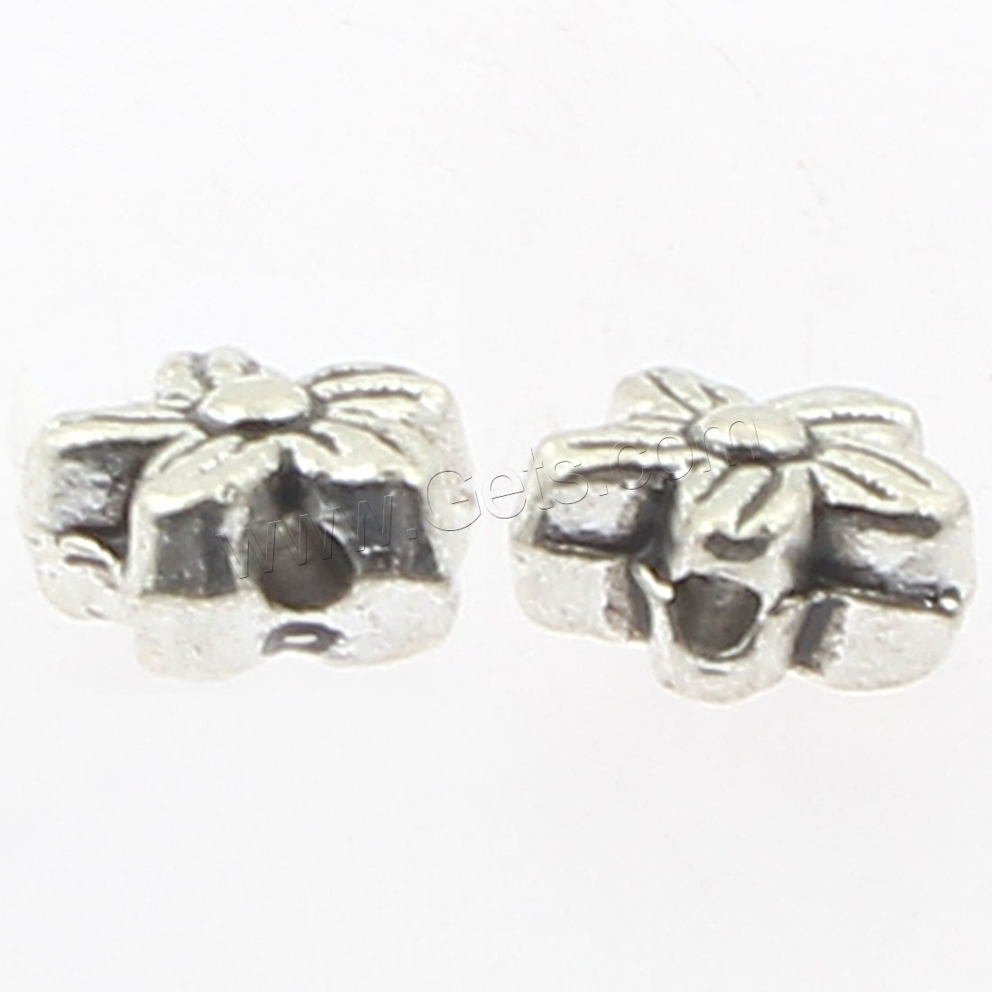 Zinc Alloy Flower Beads, plated, more colors for choice, 6x6x4mm, Hole:Approx 1mm, Approx 1086PCs/Bag, Sold By Bag