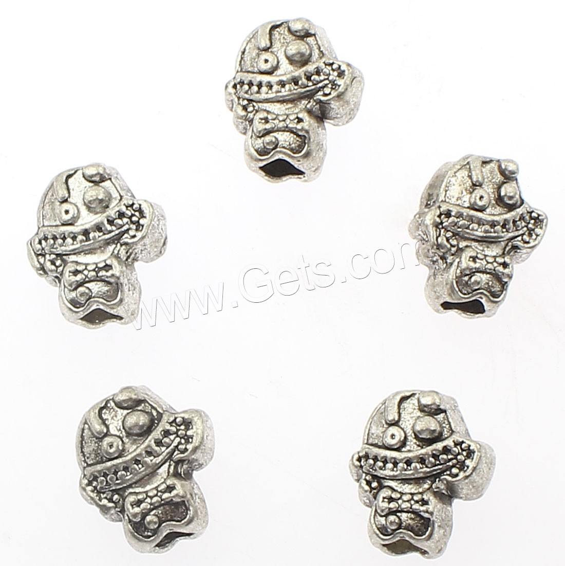 Zinc Alloy Jewelry Beads, plated, more colors for choice, 13x15mm, Hole:Approx 4mm, Approx 100PCs/Bag, Sold By Bag