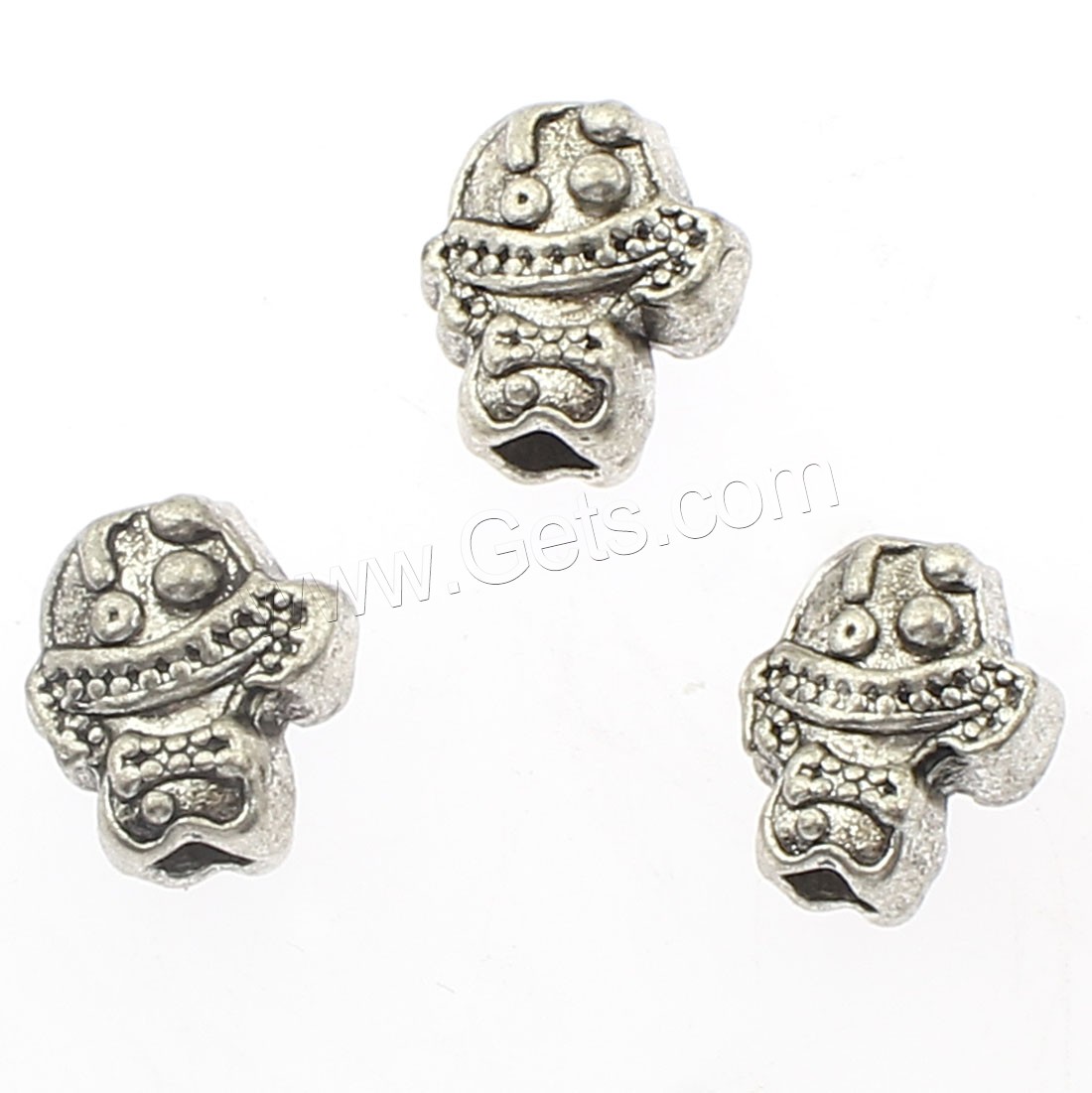 Zinc Alloy Jewelry Beads, plated, more colors for choice, 13x15mm, Hole:Approx 4mm, Approx 100PCs/Bag, Sold By Bag