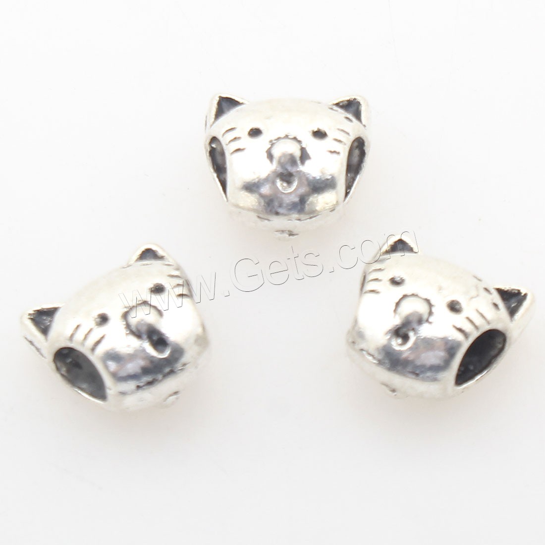 Zinc Alloy Animal Beads, plated, more colors for choice, 12x12mm, Hole:Approx 4mm, Approx 166PCs/Bag, Sold By Bag