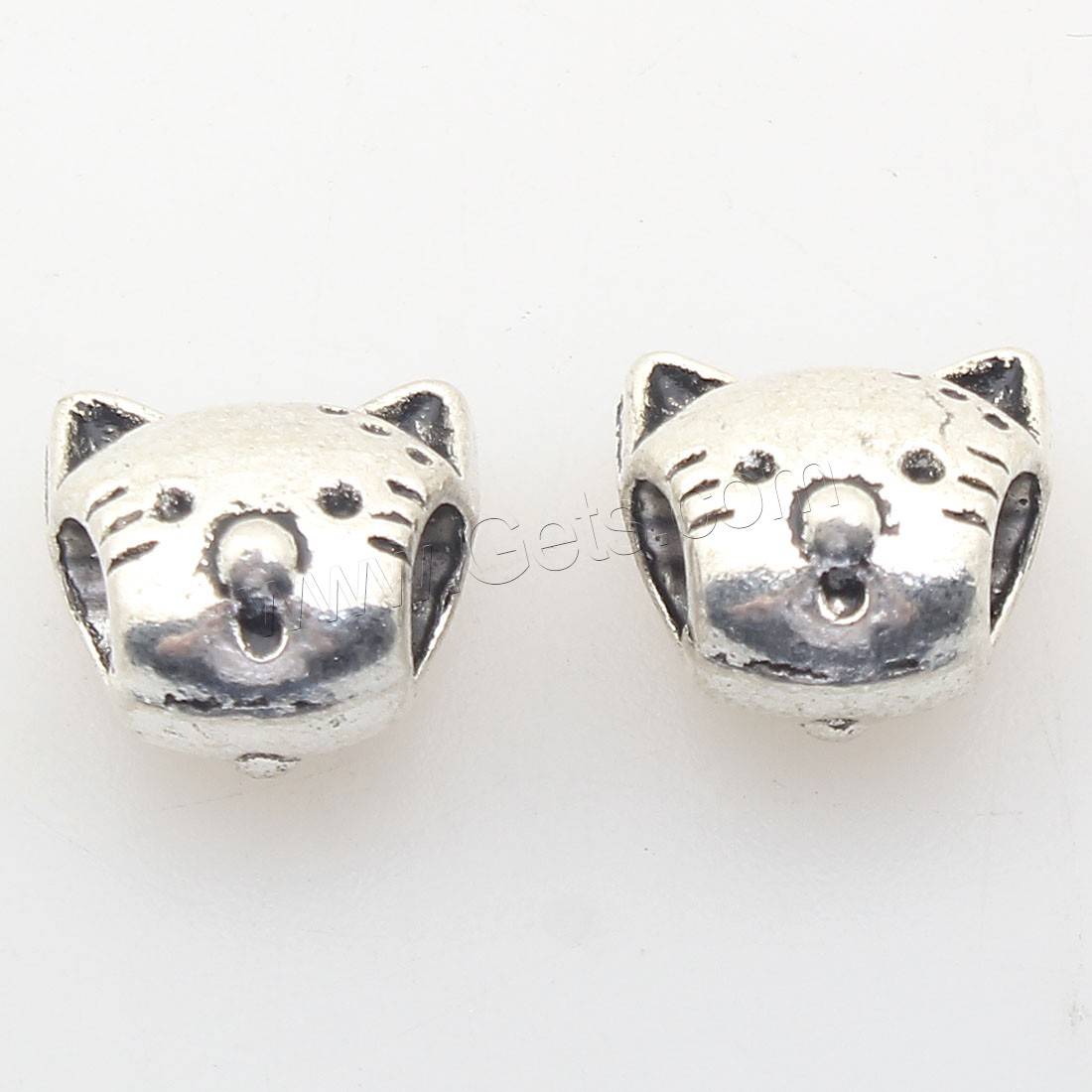 Zinc Alloy Animal Beads, plated, more colors for choice, 12x12mm, Hole:Approx 4mm, Approx 166PCs/Bag, Sold By Bag
