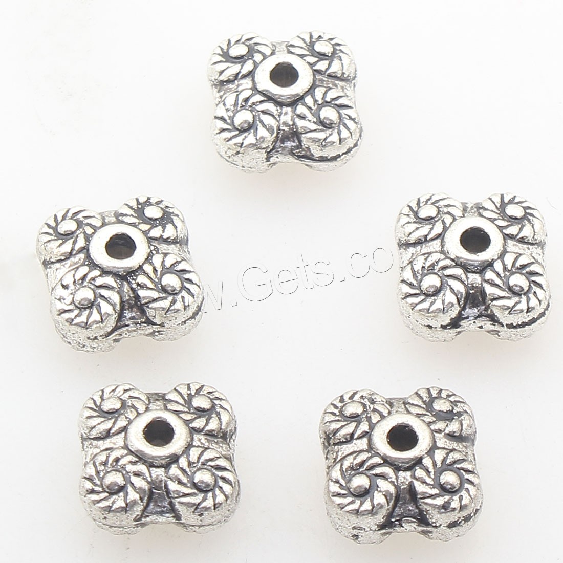Zinc Alloy Jewelry Beads, plated, more colors for choice, 9x9mm, Hole:Approx 2mm, Approx 294PCs/Bag, Sold By Bag