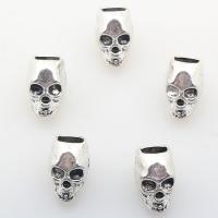 Zinc Alloy Jewelry Beads, Skull, plated Approx 2mm, Approx 