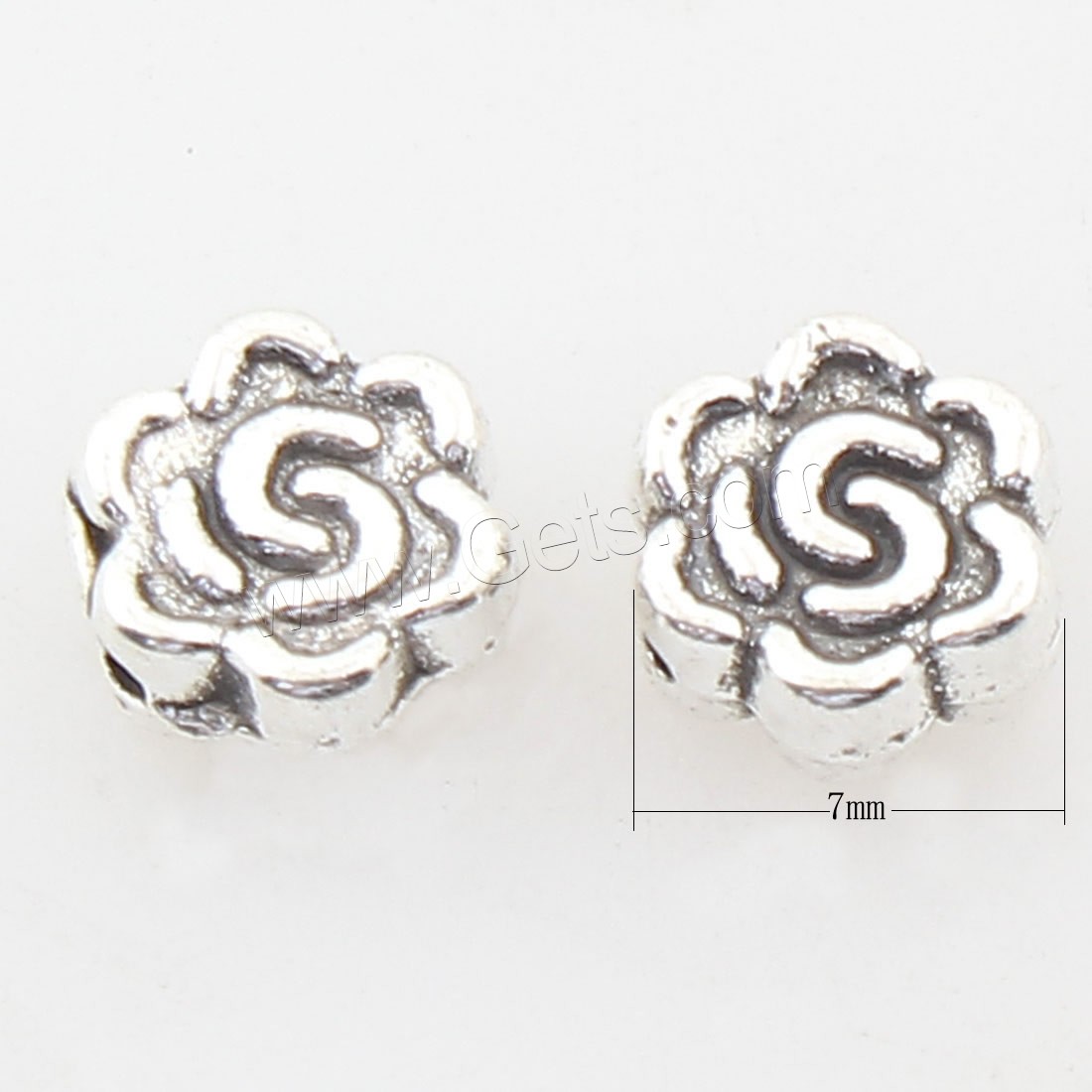 Zinc Alloy Jewelry Beads, antique silver color plated, more colors for choice, 7x7x4mm, Hole:Approx 1mm, Approx 714PCs/Bag, Sold By Bag