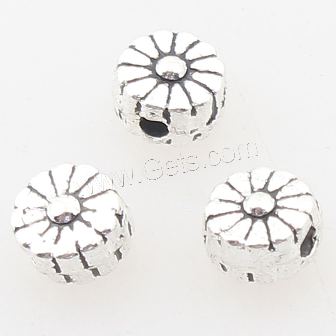 Zinc Alloy Jewelry Beads, antique silver color plated, more colors for choice, 5x5x3mm, Hole:Approx 1mm, Approx 2083PCs/Bag, Sold By Bag