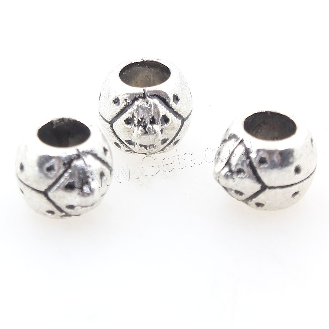 Zinc Alloy Jewelry Beads, antique silver color plated, more colors for choice, 10x8mm, Hole:Approx 5mm, Approx 250PCs/Bag, Sold By Bag