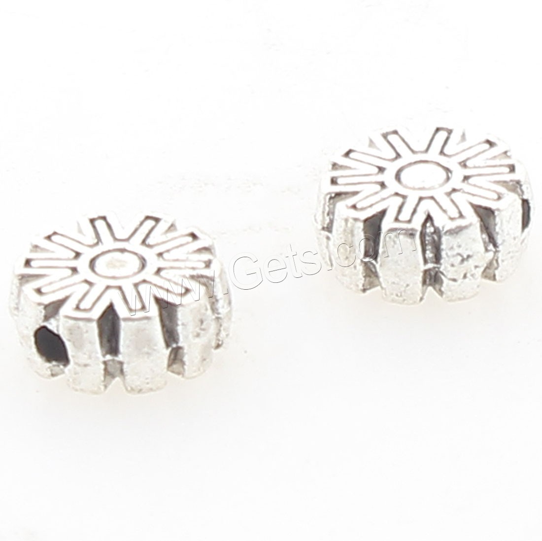Zinc Alloy Jewelry Beads, antique silver color plated, 5x5x2mm, Hole:Approx 1mm, Approx 1784PCs/Bag, Sold By Bag